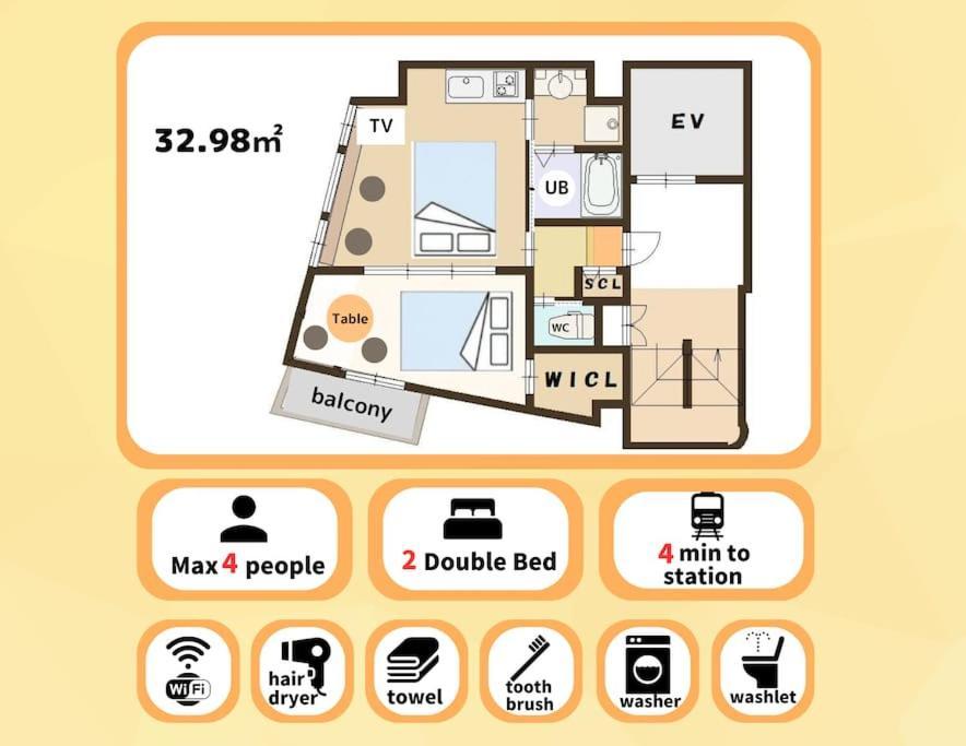 701 Residential Hotel Alex Usjまで1駅5分 Osaka Bagian luar foto